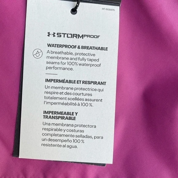 Under Armour Water Proof Jacket Stormproof Cloudstrike Shell Jacket Fitted Small
